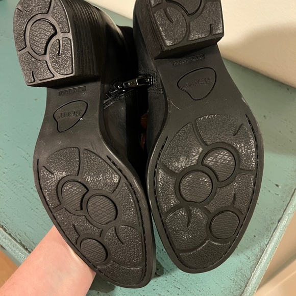 Born Black Leather & Suede Ankle Boots - Picture 5 of 5